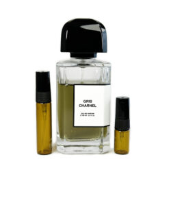 BDK Gris Charnel perfume sample in amber glass atomizer
