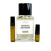 Matière Première Crystal Saffron perfume sample in amber atomizer