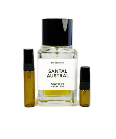 Matière Première Santal Austral perfume sample in amber glass atomizer