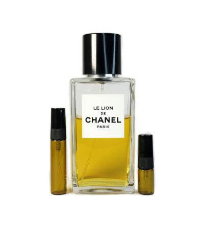 Chanel Le Lion perfume sample in amber glass atomizer