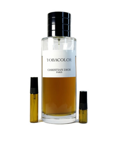 Dior Tobacolor perfume sample in amber glass atomizer