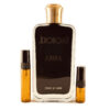 Jeroboam Ambra perfume sample in amber glass atomizer
