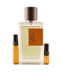 Goldfield & Banks Wood Infusion perfume sample in amber glass atomiser